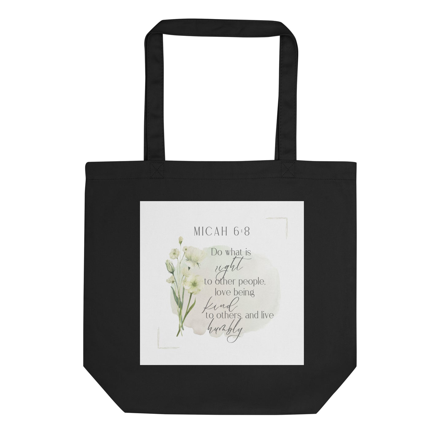 Micah 6:8 Eco Tote Bag