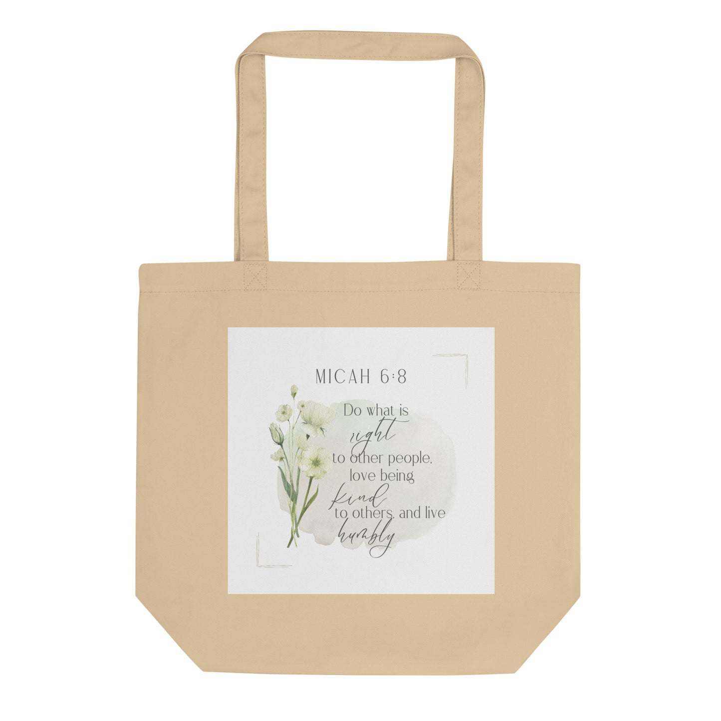 Micah 6:8 Eco Tote Bag