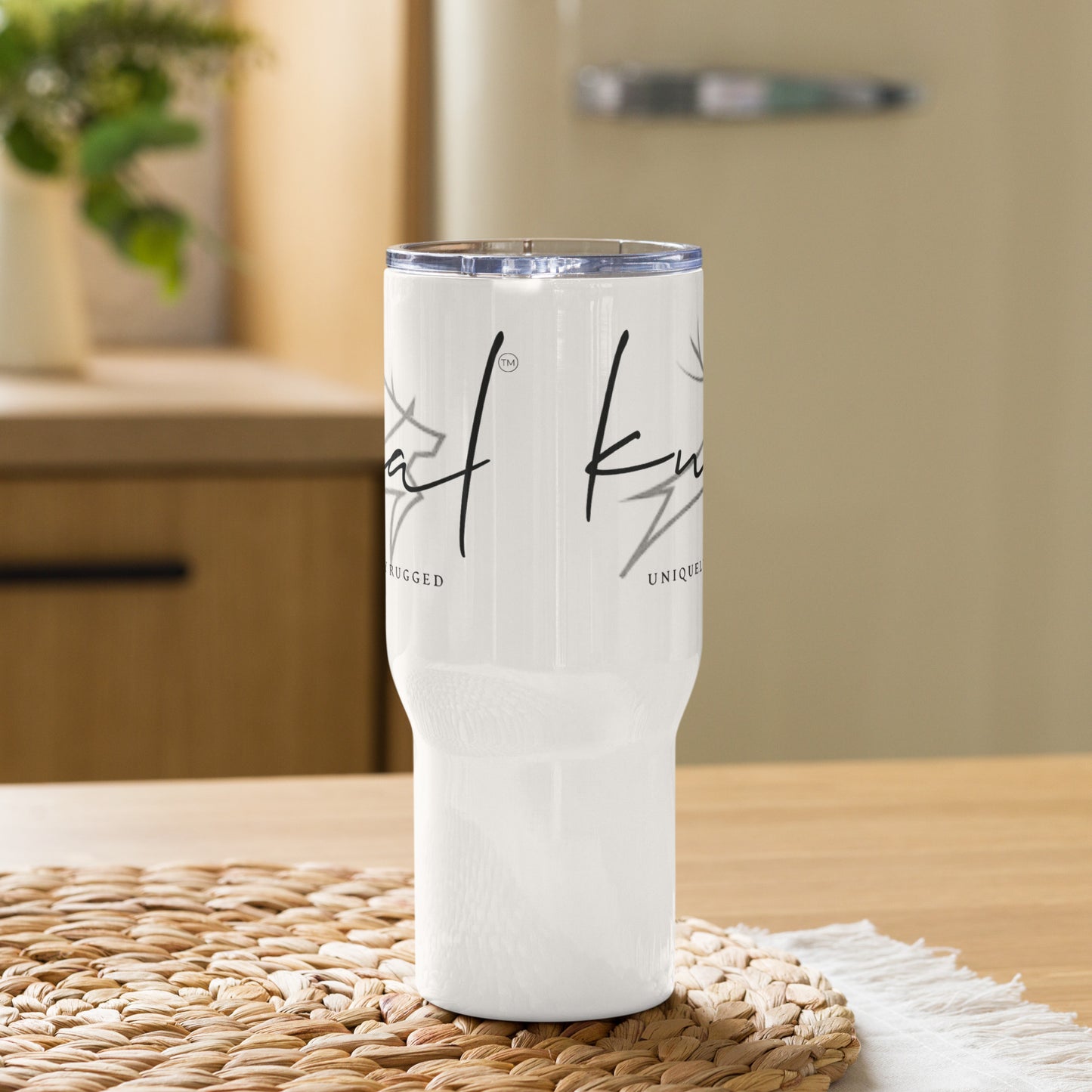 Knal Plain Travel mug with a handle