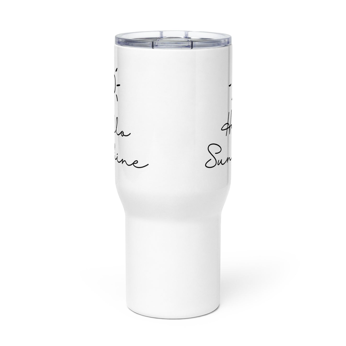 Hello Sunshine Travel mug with a handle