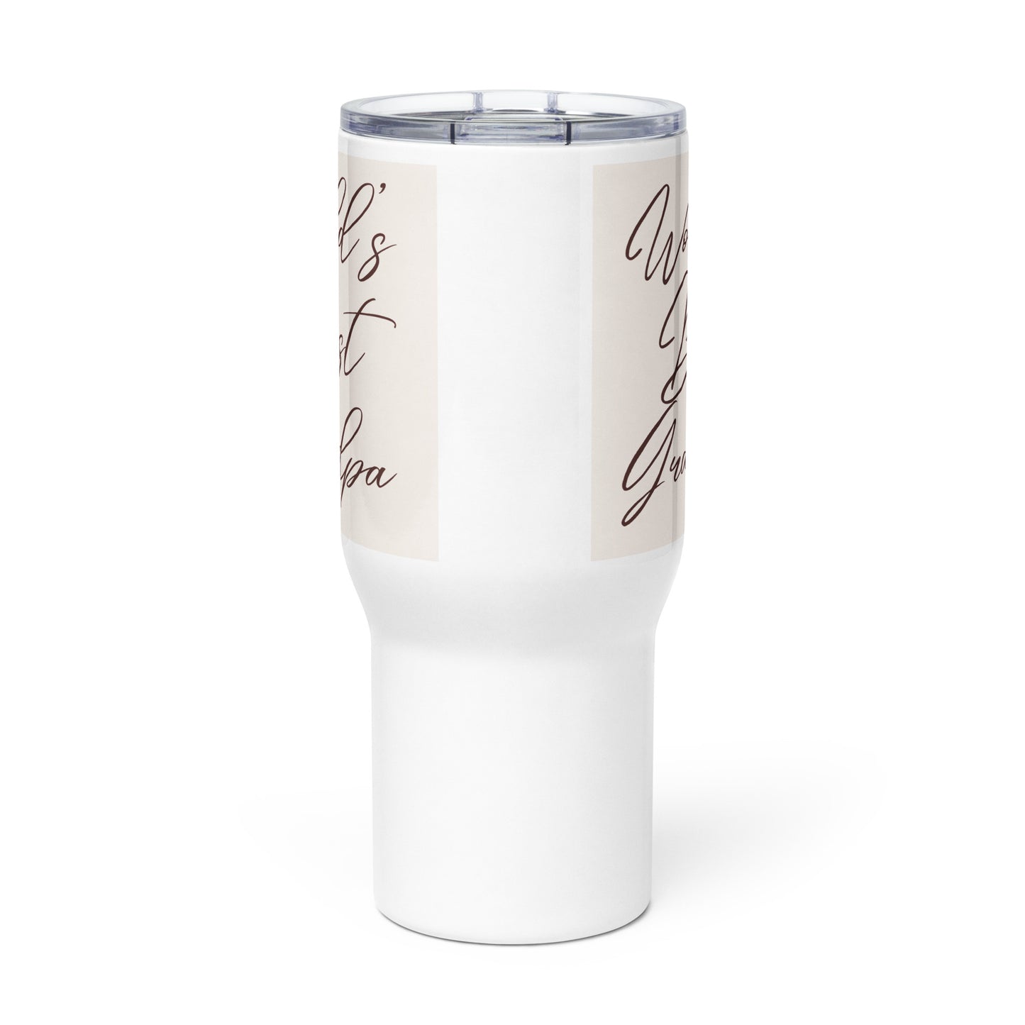 World's Best Grandpa Travel mug with a handle