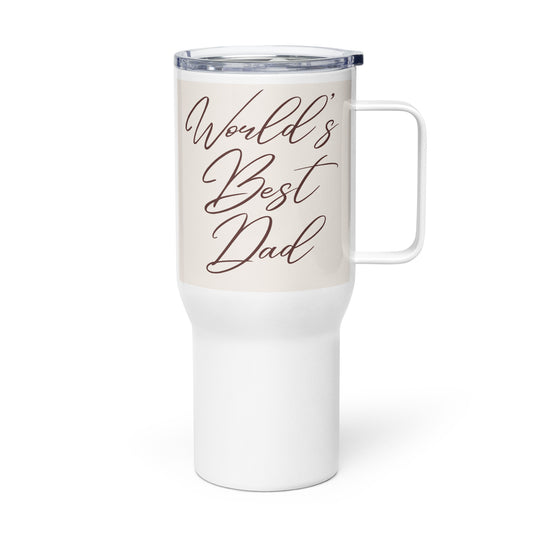 World's Best Dad Travel mug with a handle