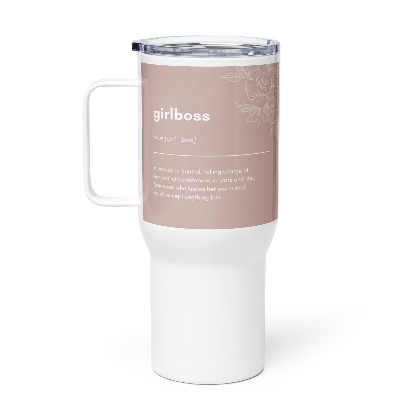 Girlboss Travel mug with a handle