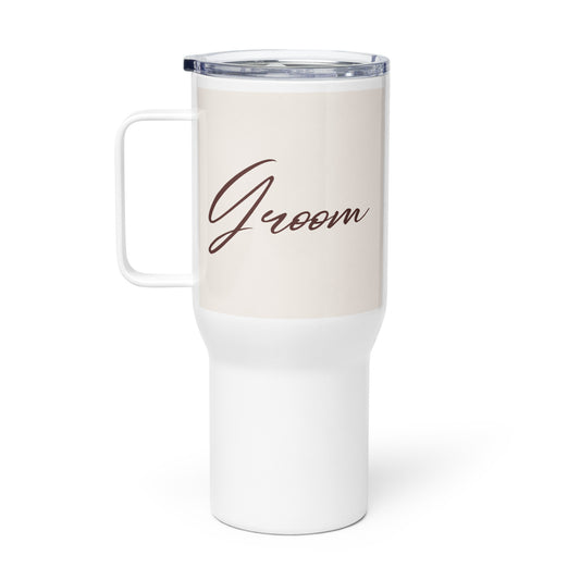 Groom Travel mug with a handle