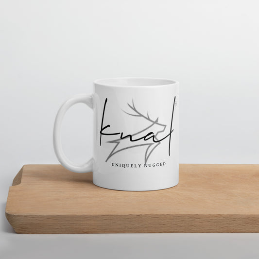 Knal Plain White glossy mug