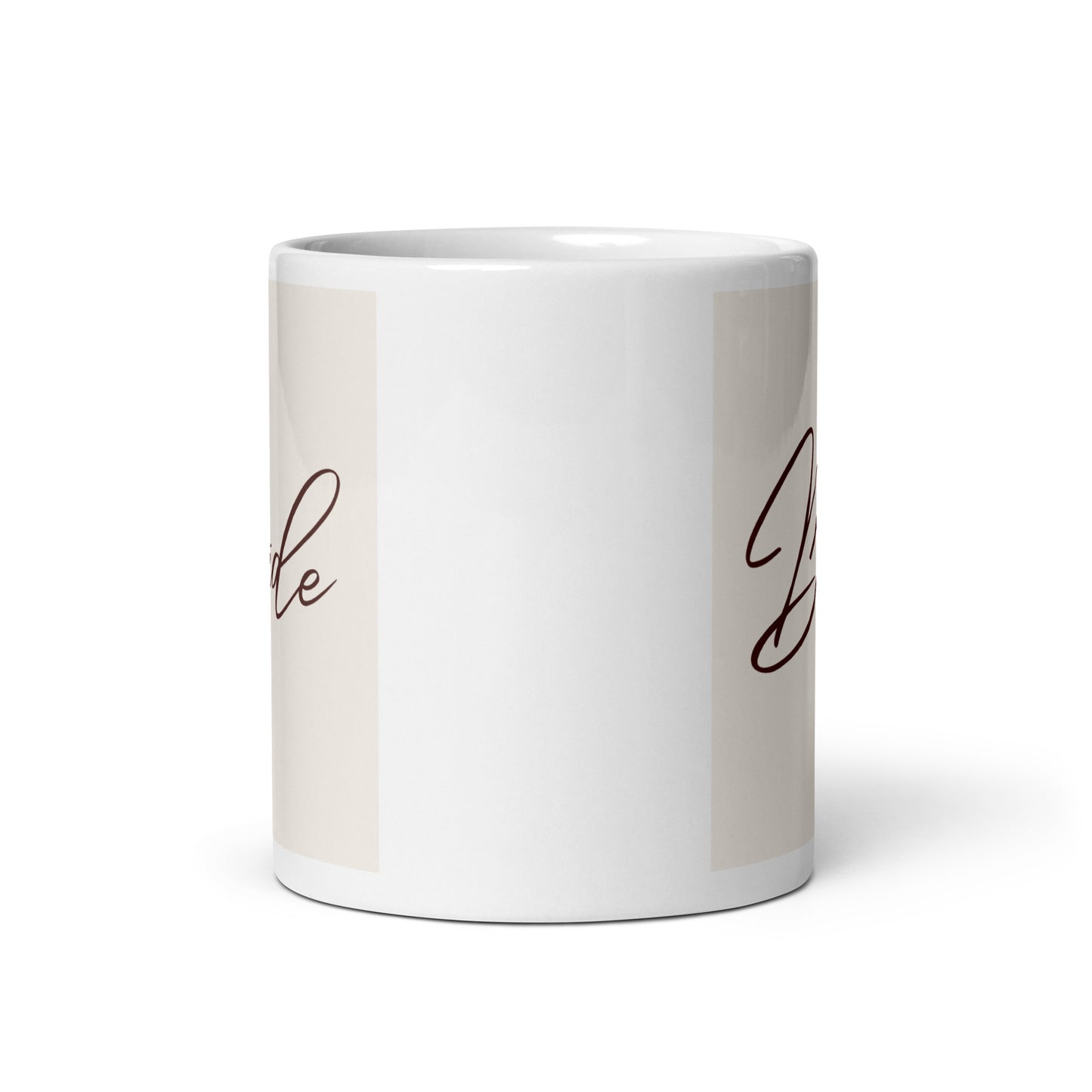 Bride White glossy mug