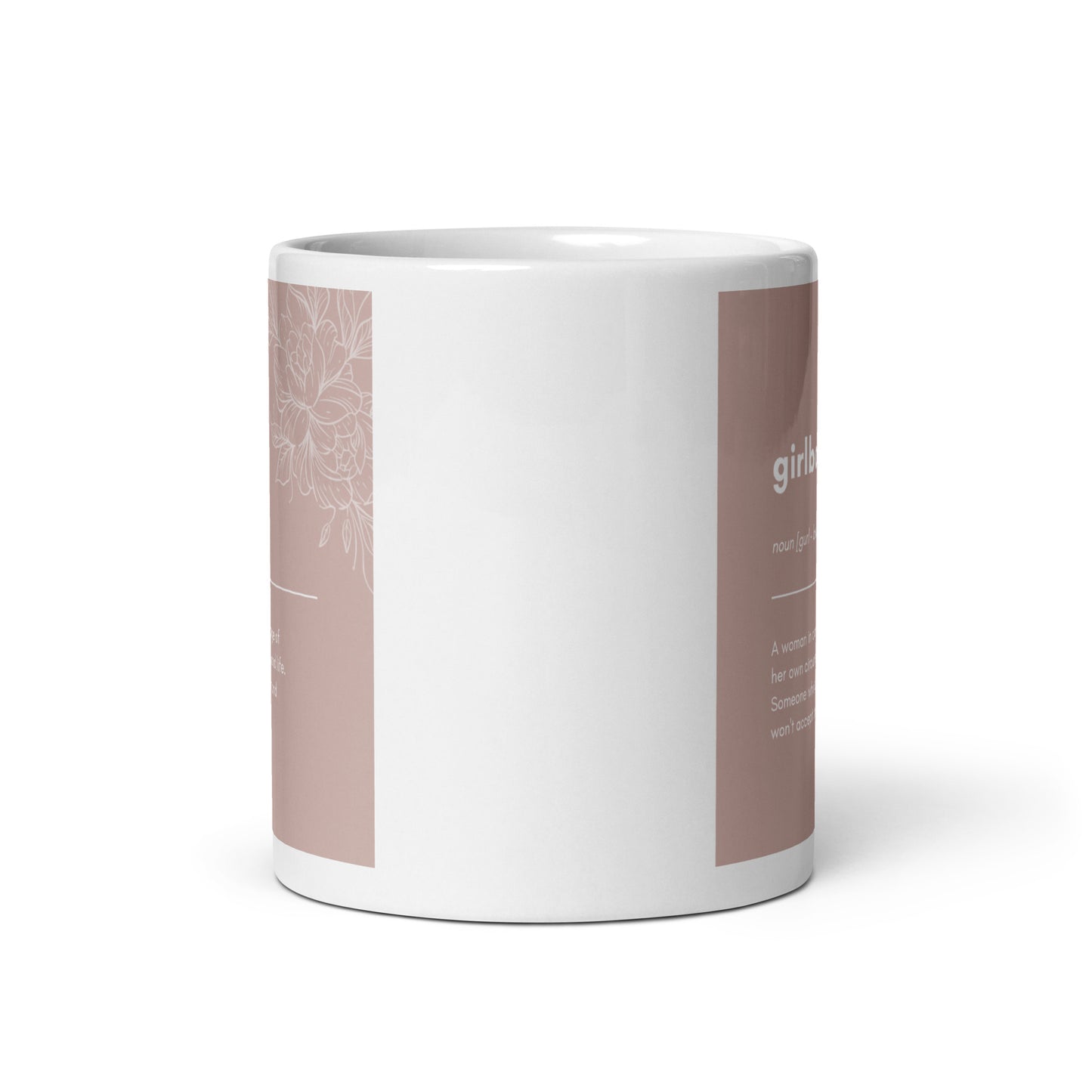 Girlboss White glossy mug