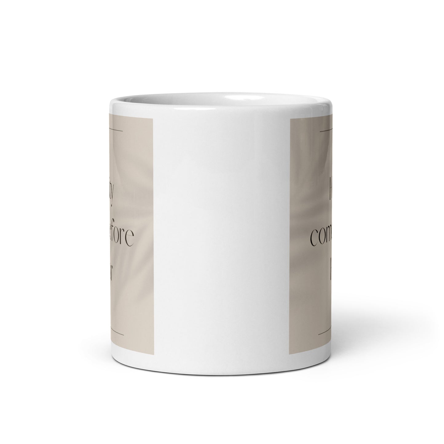 Humility comes before honor Elegant White glossy mug