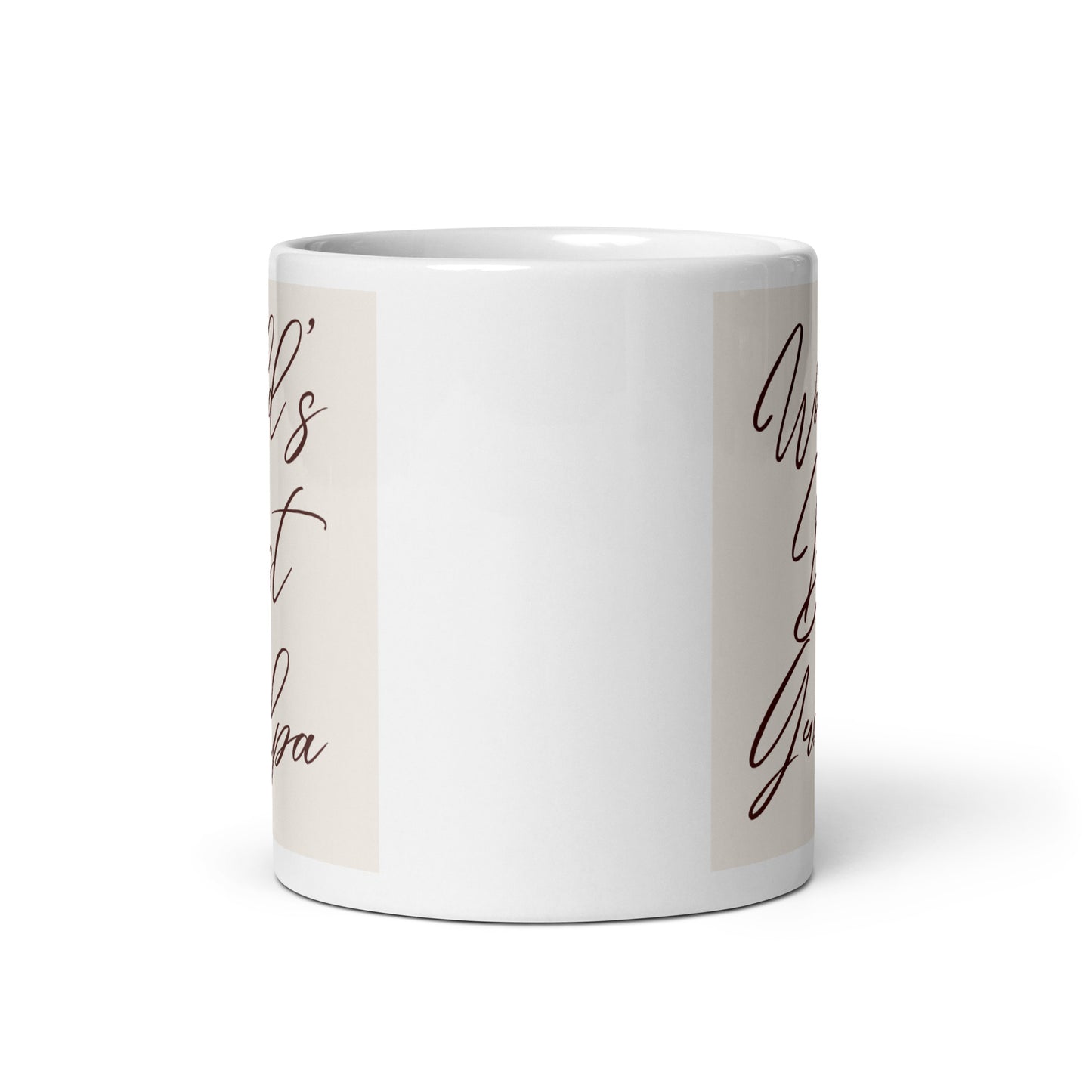 World's Best Grandpa White glossy mug