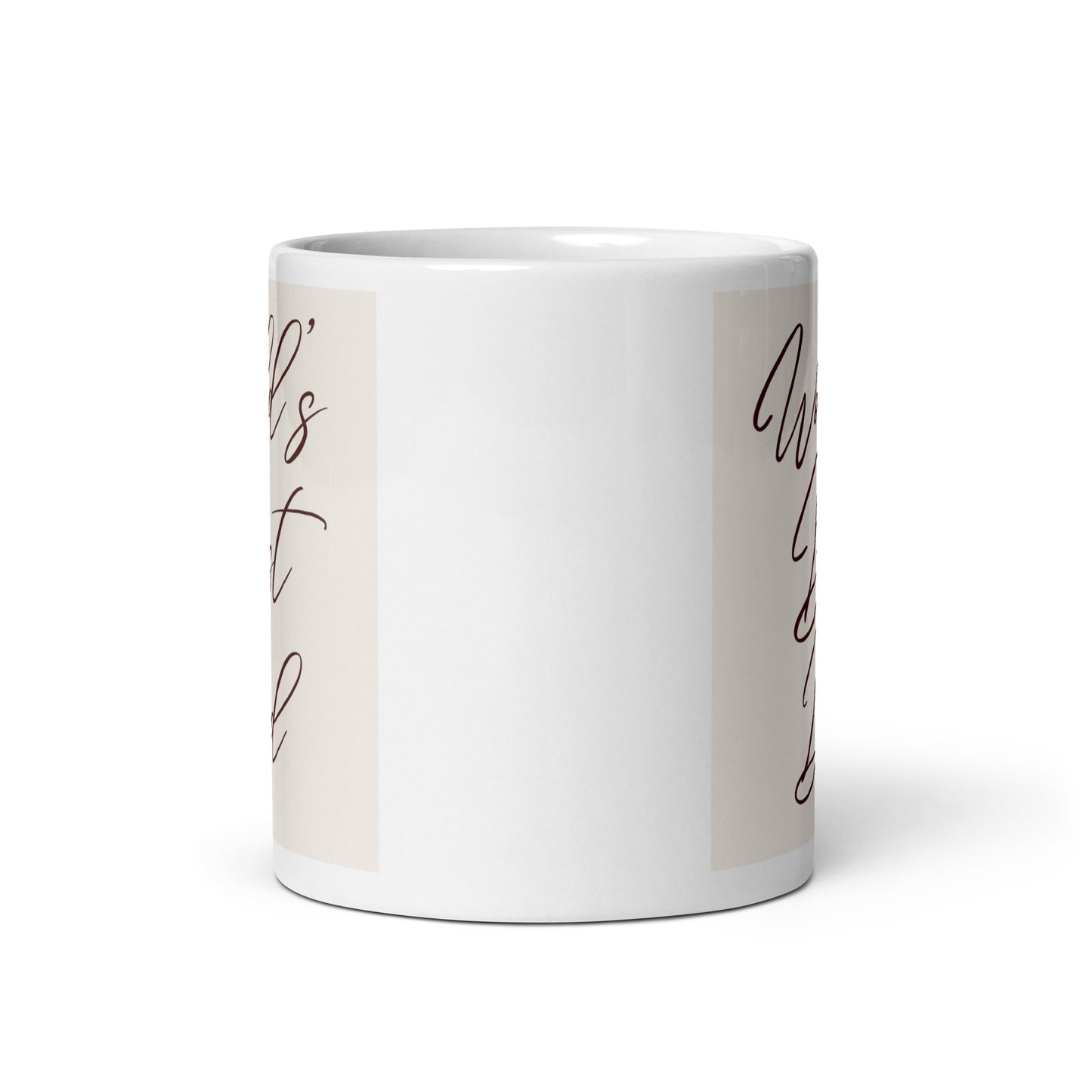 World's Best Dad White glossy mug