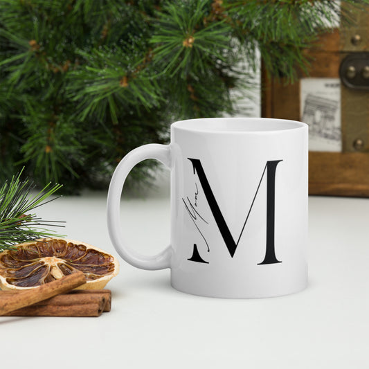 Mom White glossy mug