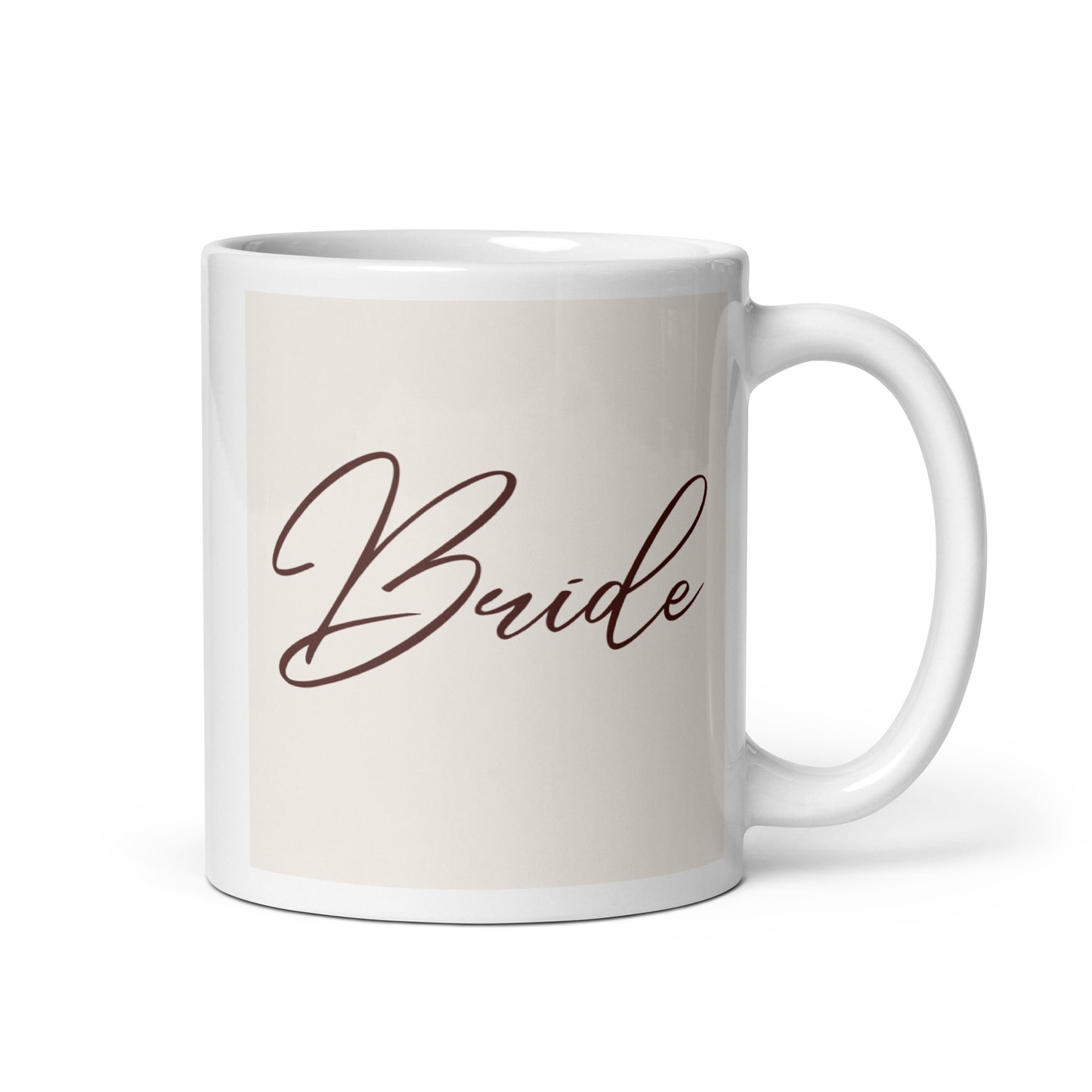 Bride White glossy mug