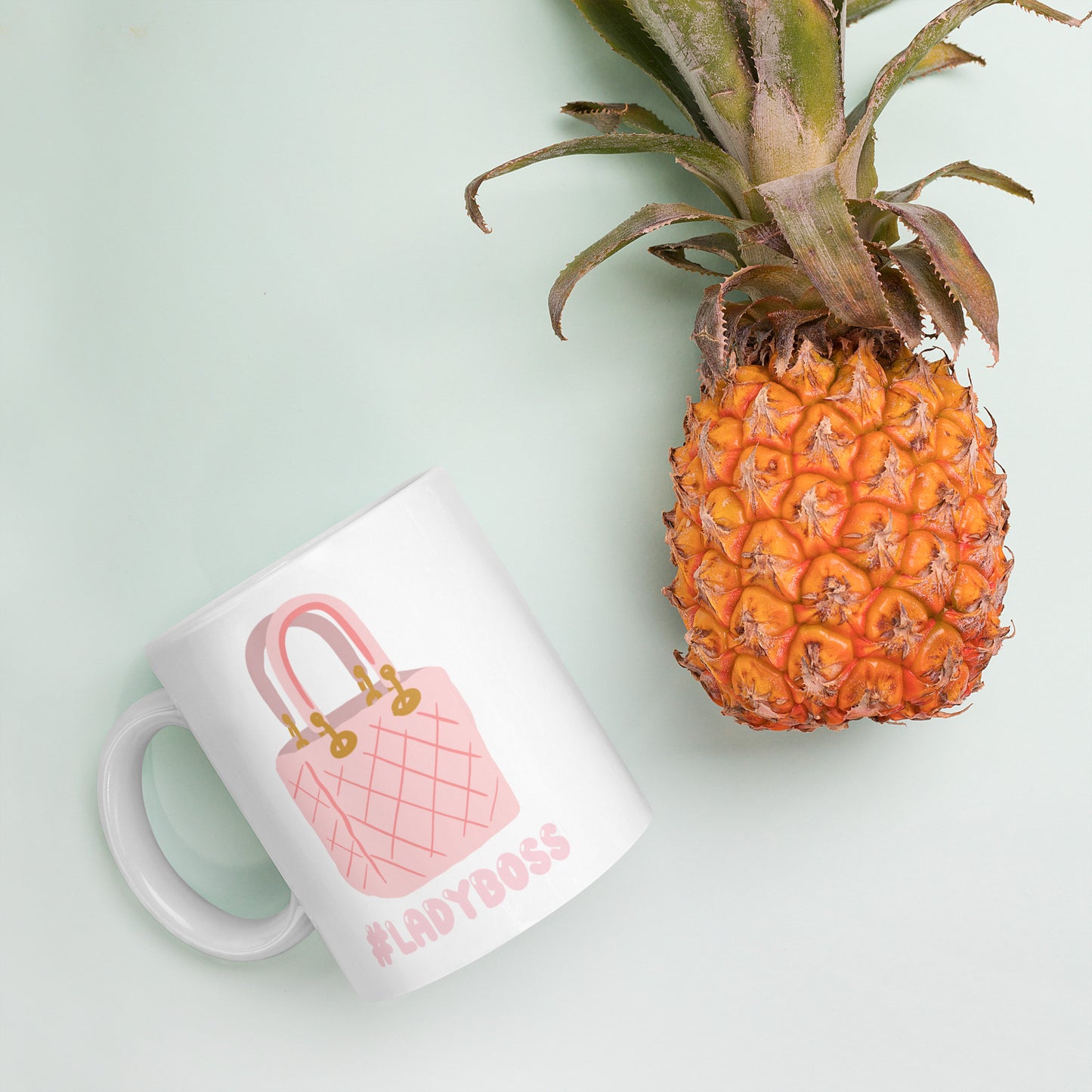 Lady Boss White glossy mug