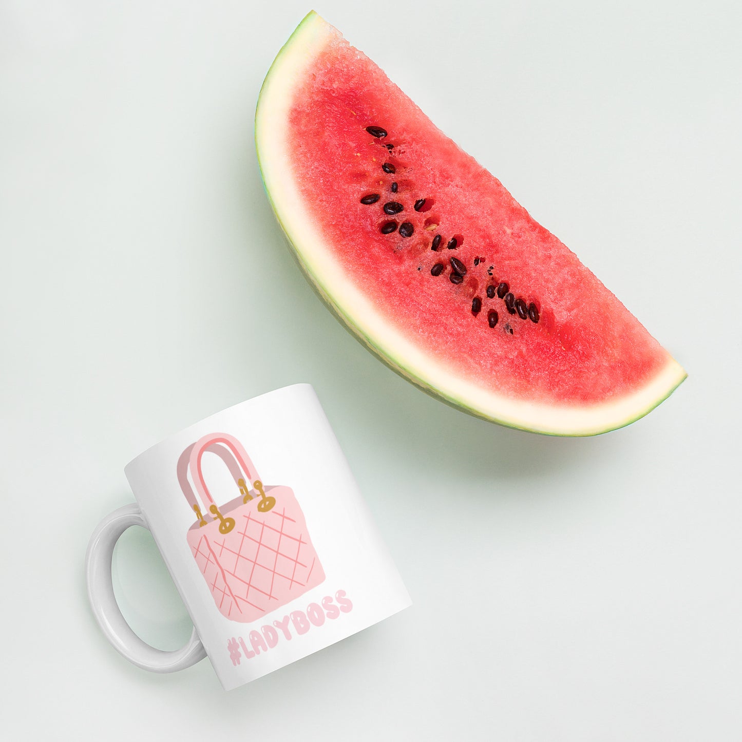 Lady Boss White glossy mug