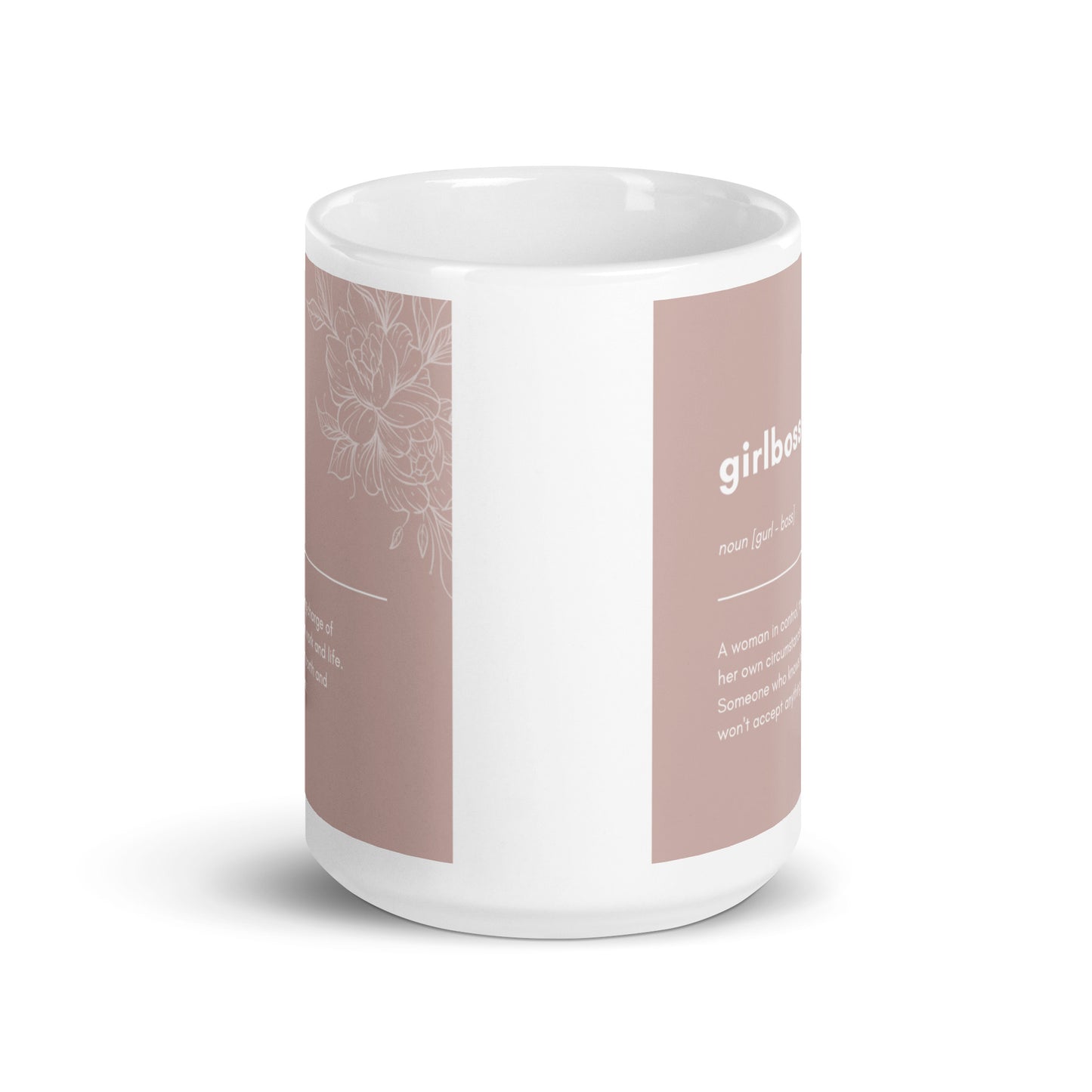 Girlboss White glossy mug