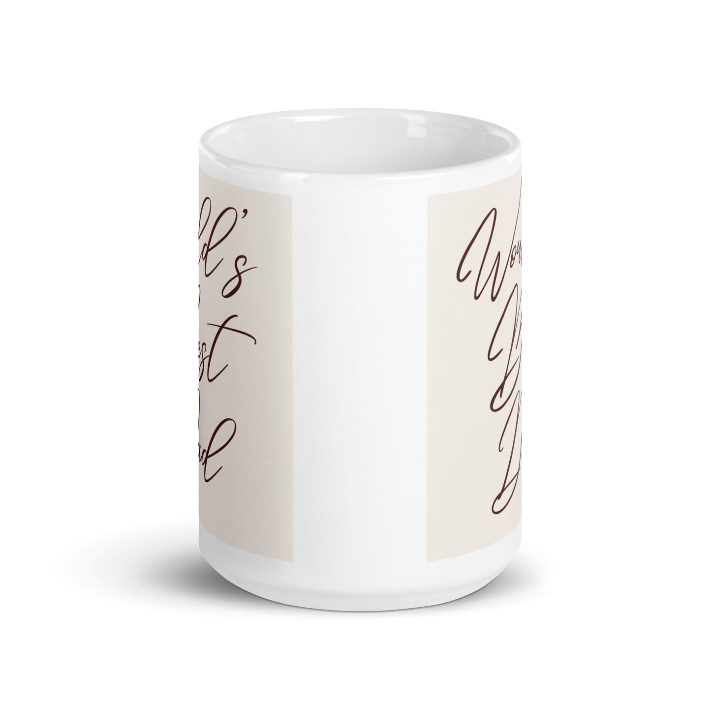 World's Best Dad White glossy mug