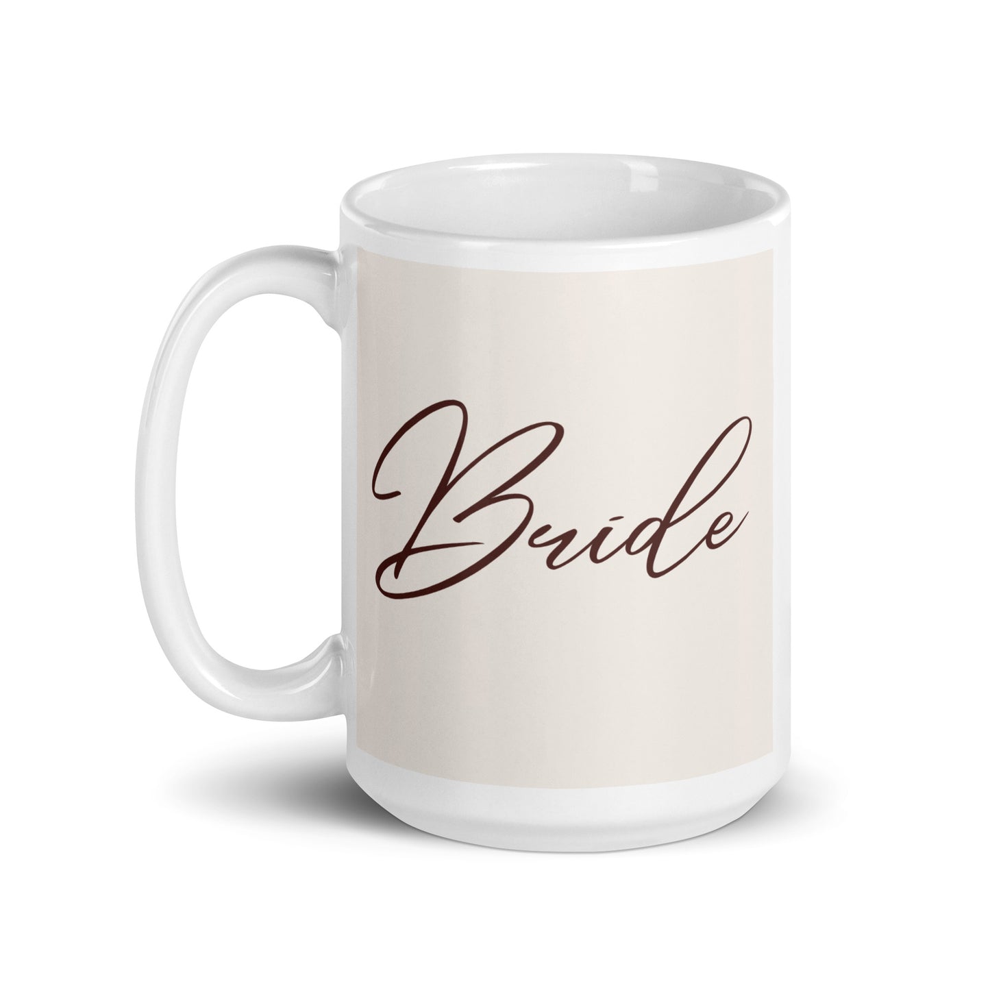 Bride White glossy mug