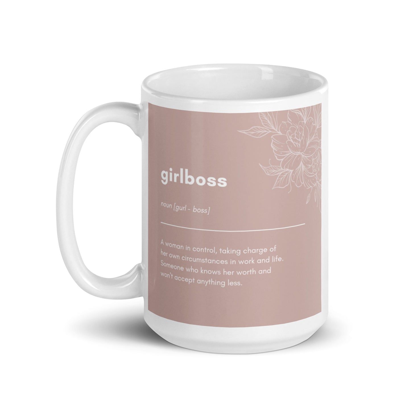 Girlboss White glossy mug