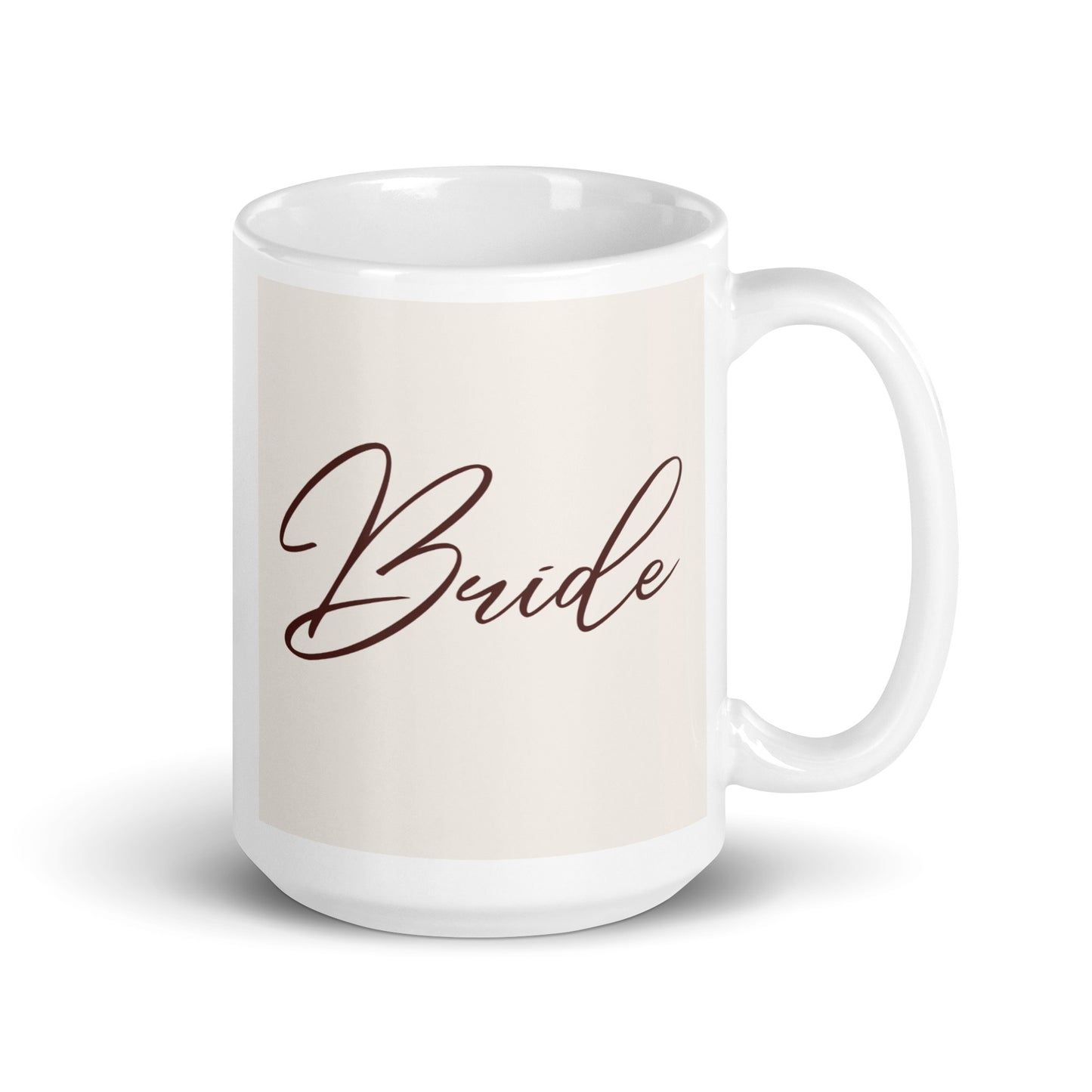 Bride White glossy mug