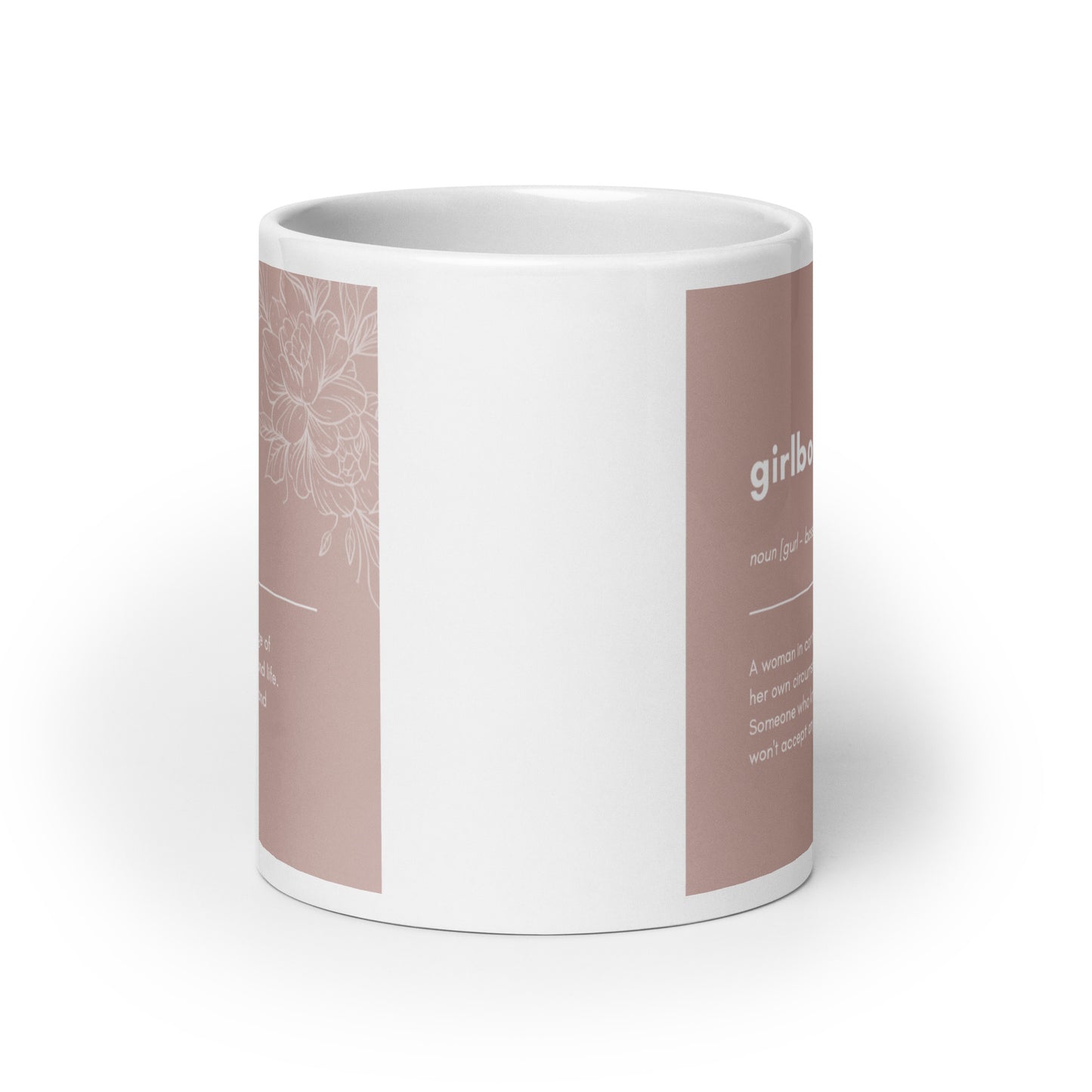 Girlboss White glossy mug