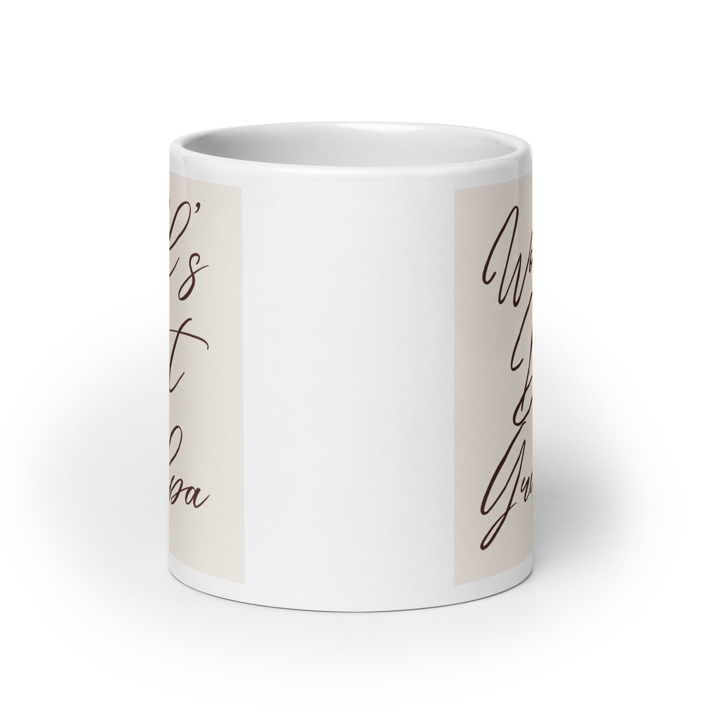 World's Best Grandpa White glossy mug