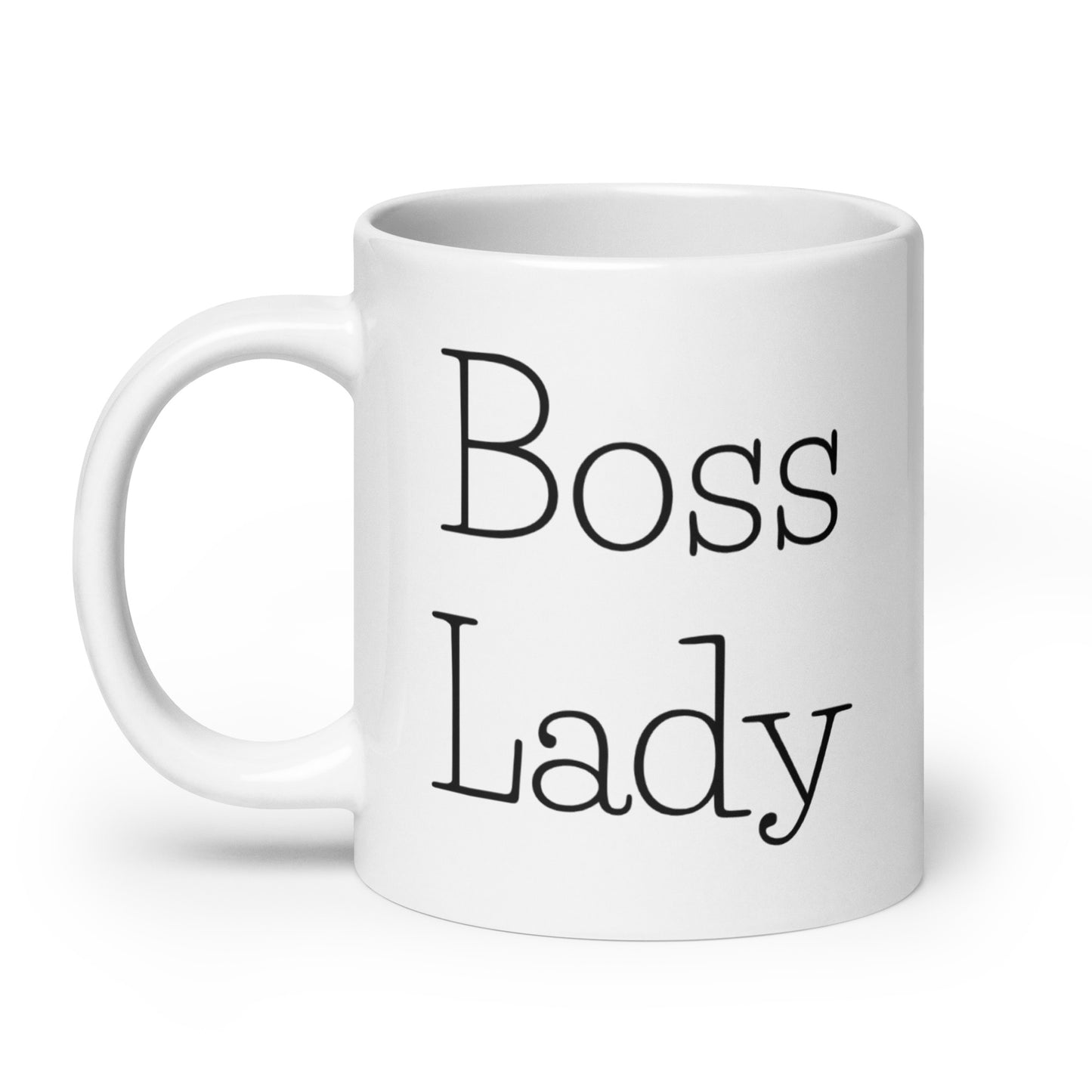 Boss Lady Classy White glossy mug