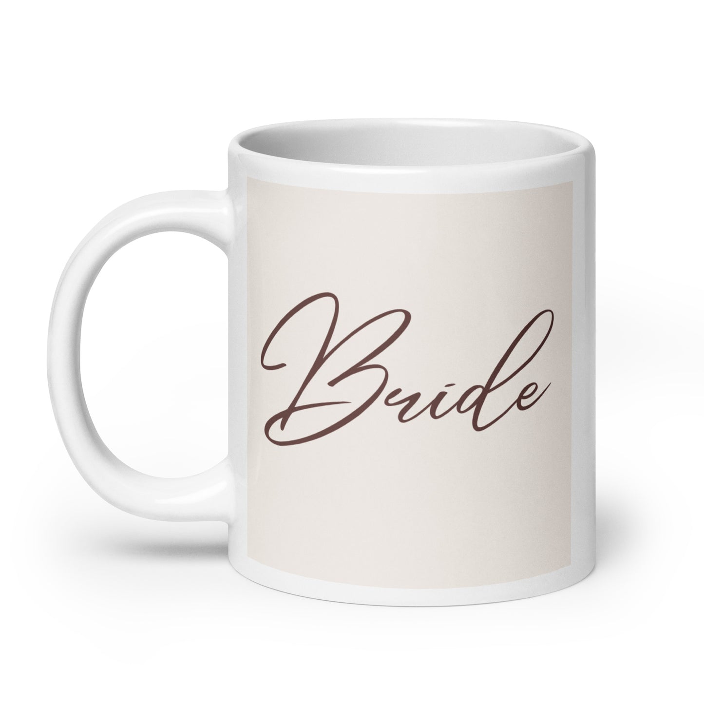 Bride White glossy mug