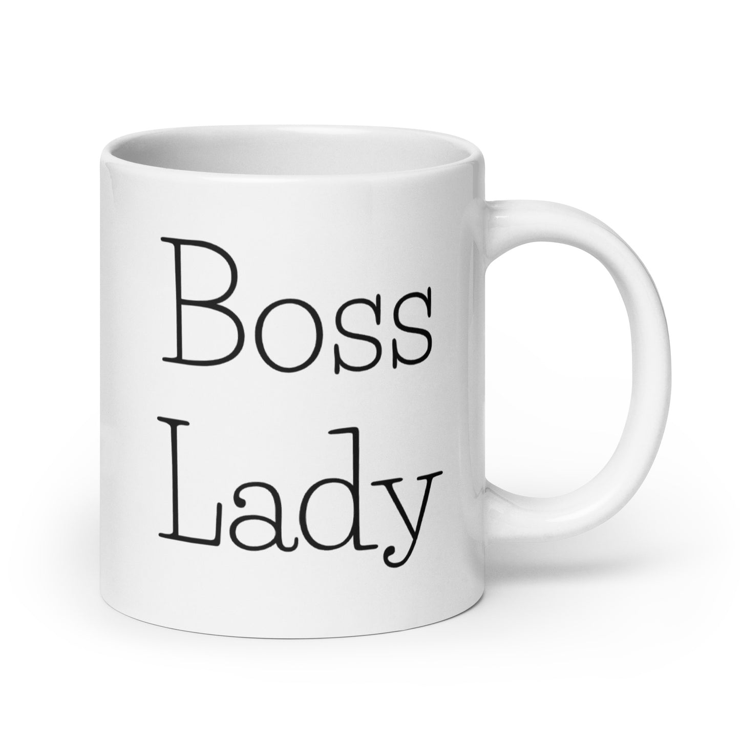 Boss Lady Classy White glossy mug
