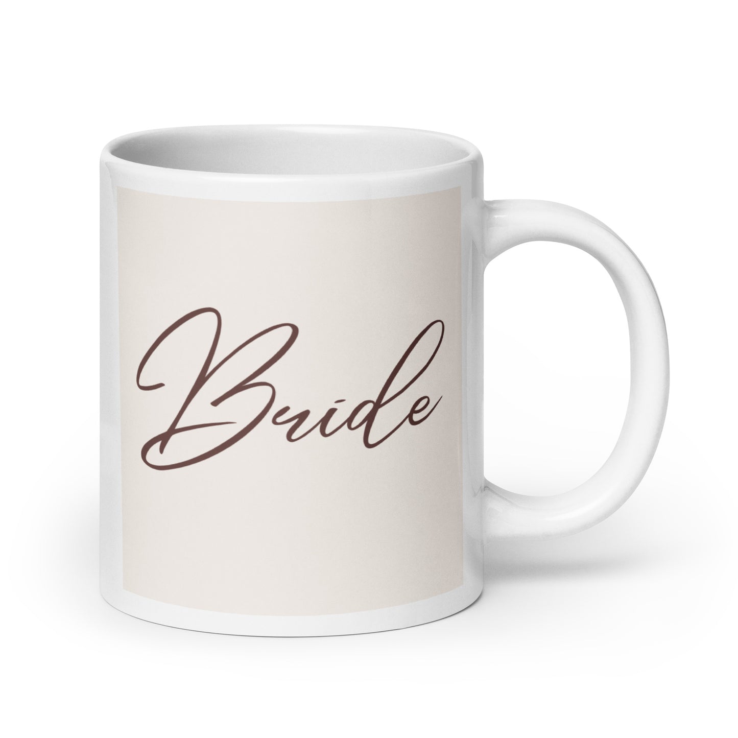 Bride White glossy mug