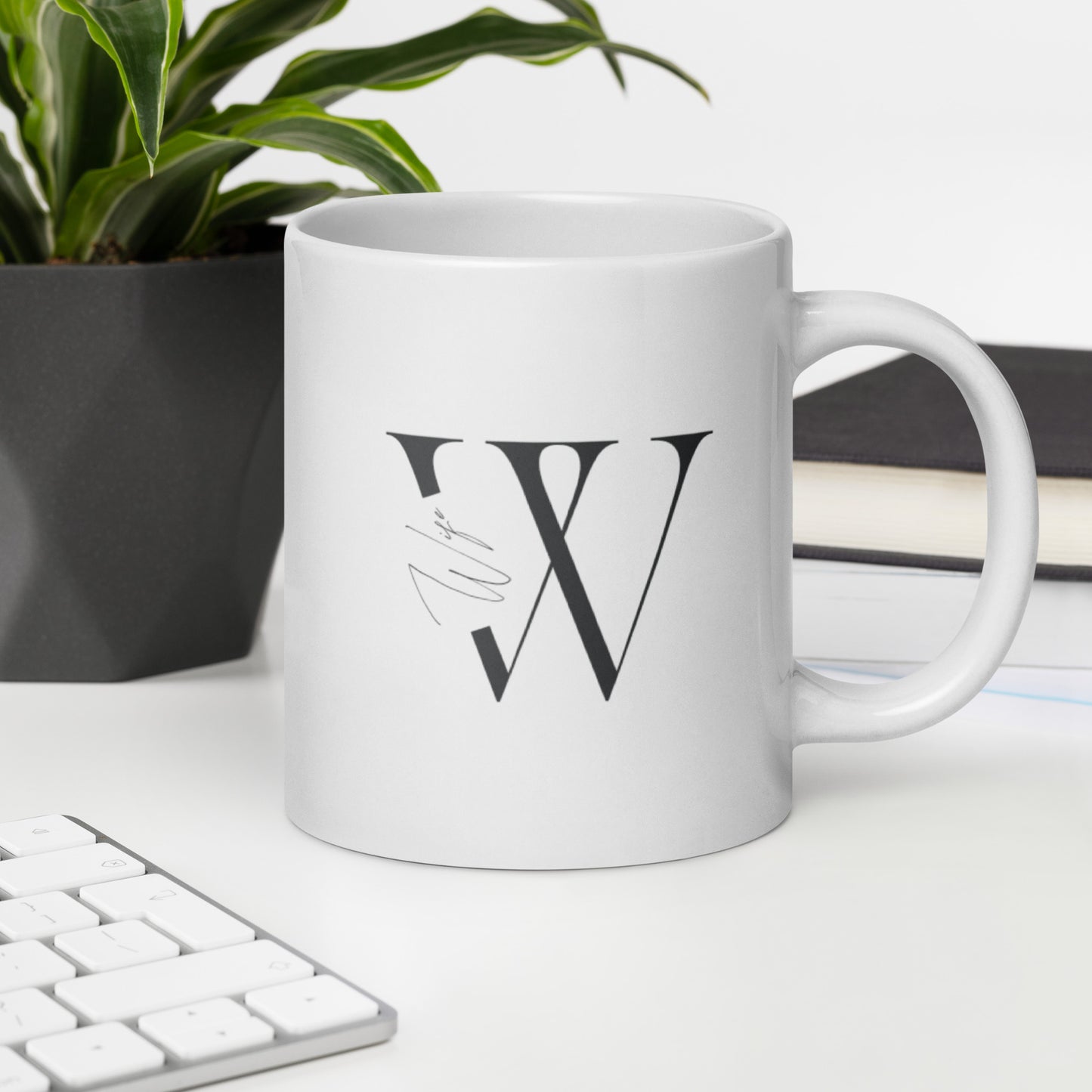 Wife White glossy mug
