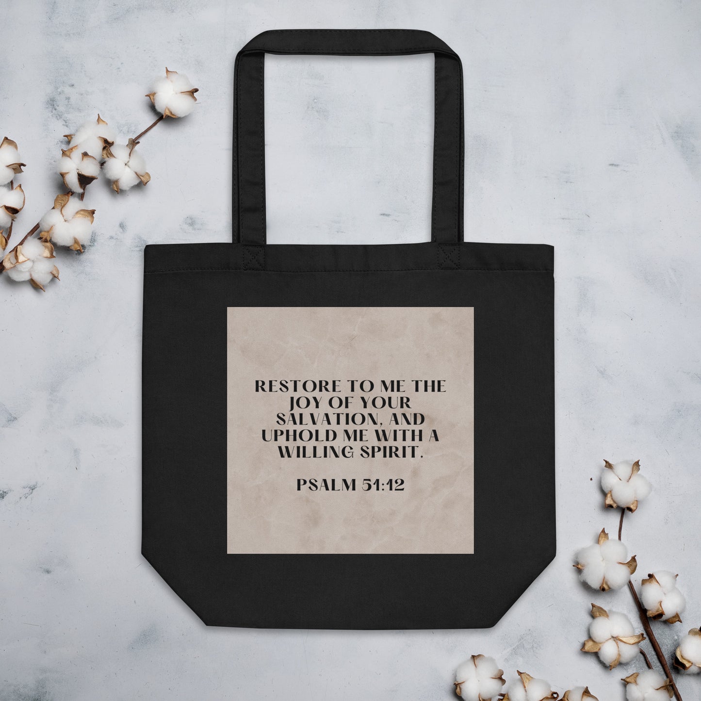 Psalm 51:12 Eco Tote Bag