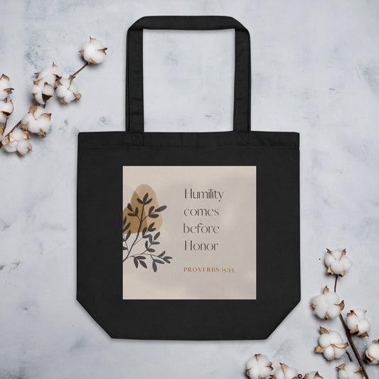 Proverbs 15:33 Natural Eco Tote Bag