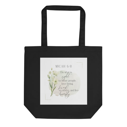 Micah 6:8 Eco Tote Bag