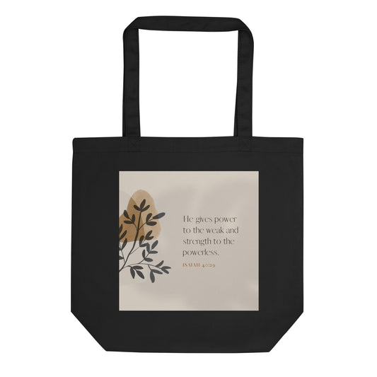 Isaiah 40:29 Eco Tote Bag