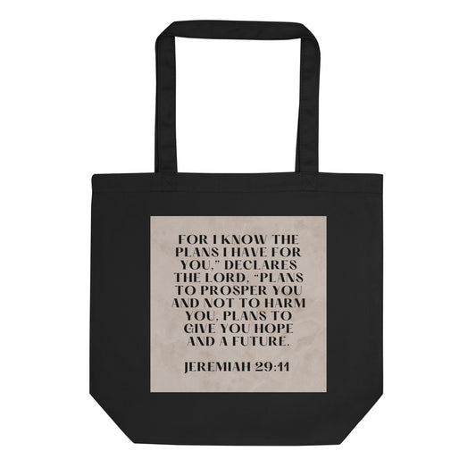 Jeremiah 29:11 Eco Tote Bag