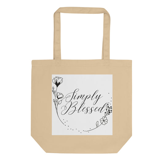 Simply Blessed Flowers Eco Tote Bag