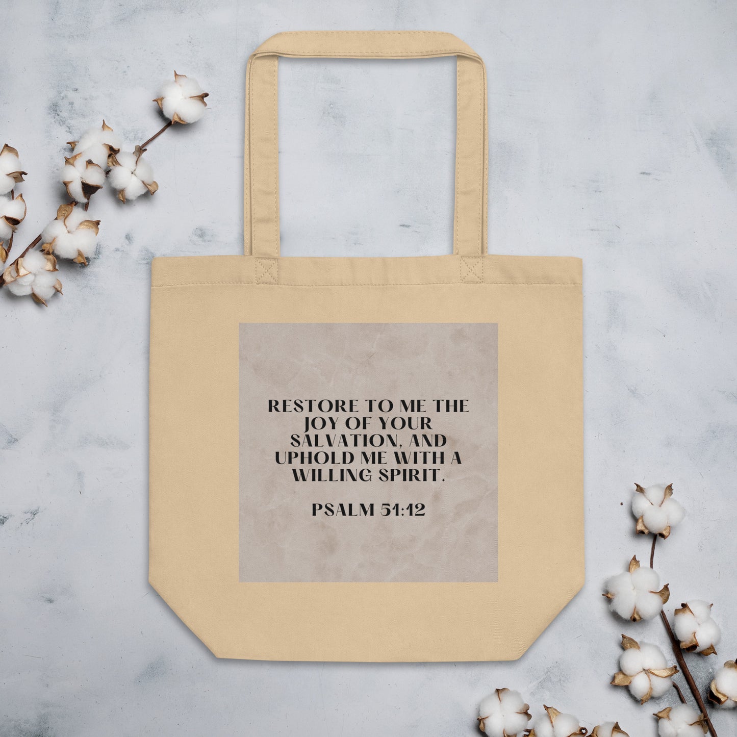 Psalm 51:12 Eco Tote Bag