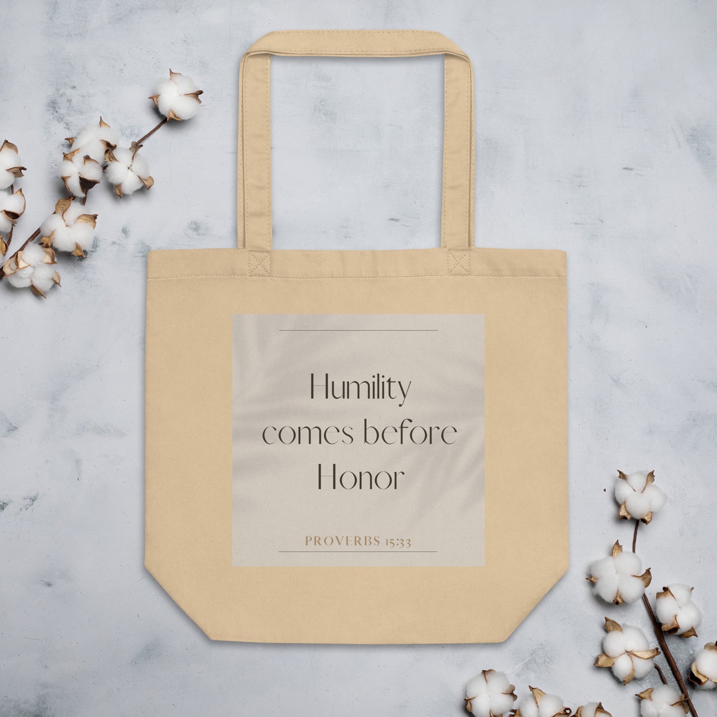 Proverbs 15:33 Elegant Eco Tote Bag