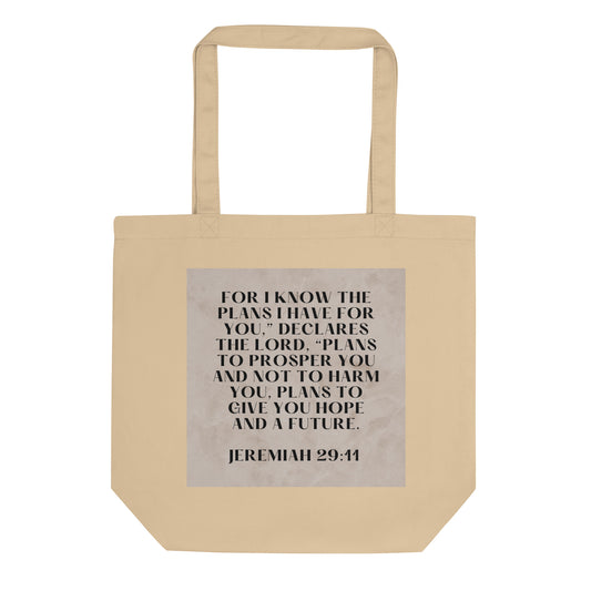 Jeremiah 29:11 Eco Tote Bag