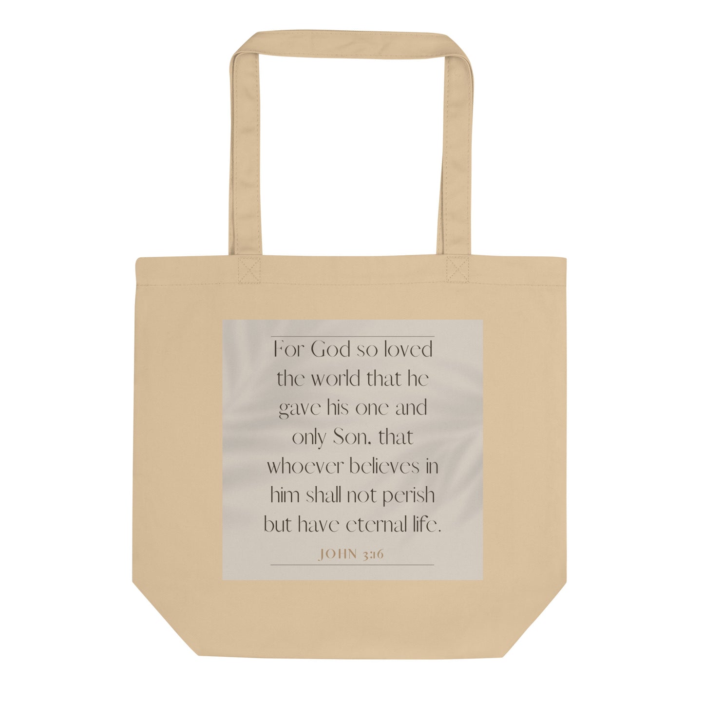 John 3:16 Elegant Eco Tote Bag