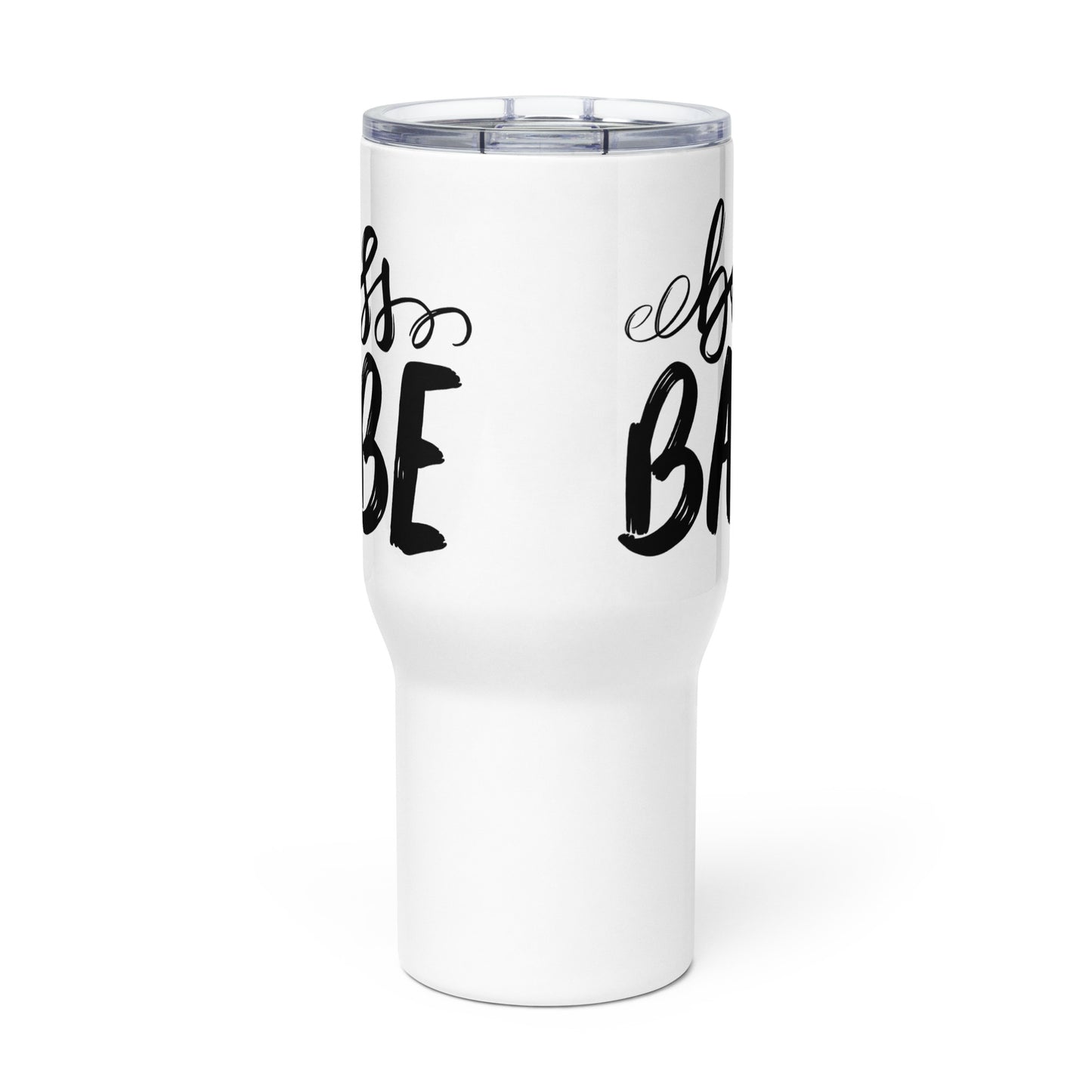 Boss Babe Travel mug with a handle