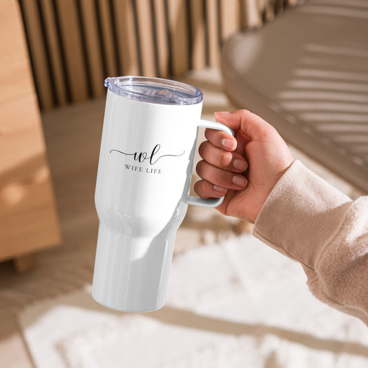 Wife Life Elegant  Travel mug with a handle