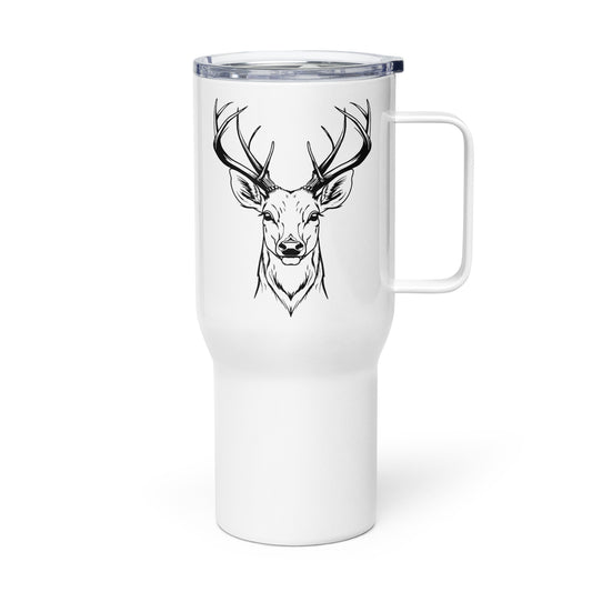 Antler Stud Travel mug with a handle