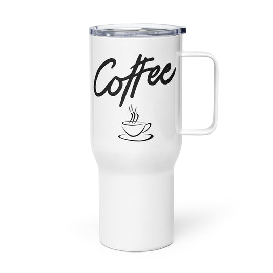 Coffee Bold Travel mug with a handle