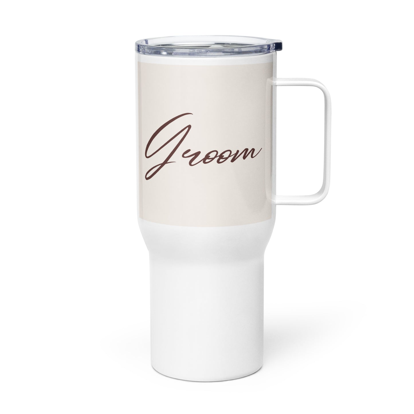 Groom Travel mug with a handle