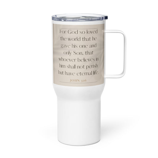 John 3:16 Elegant Travel mug with a handle