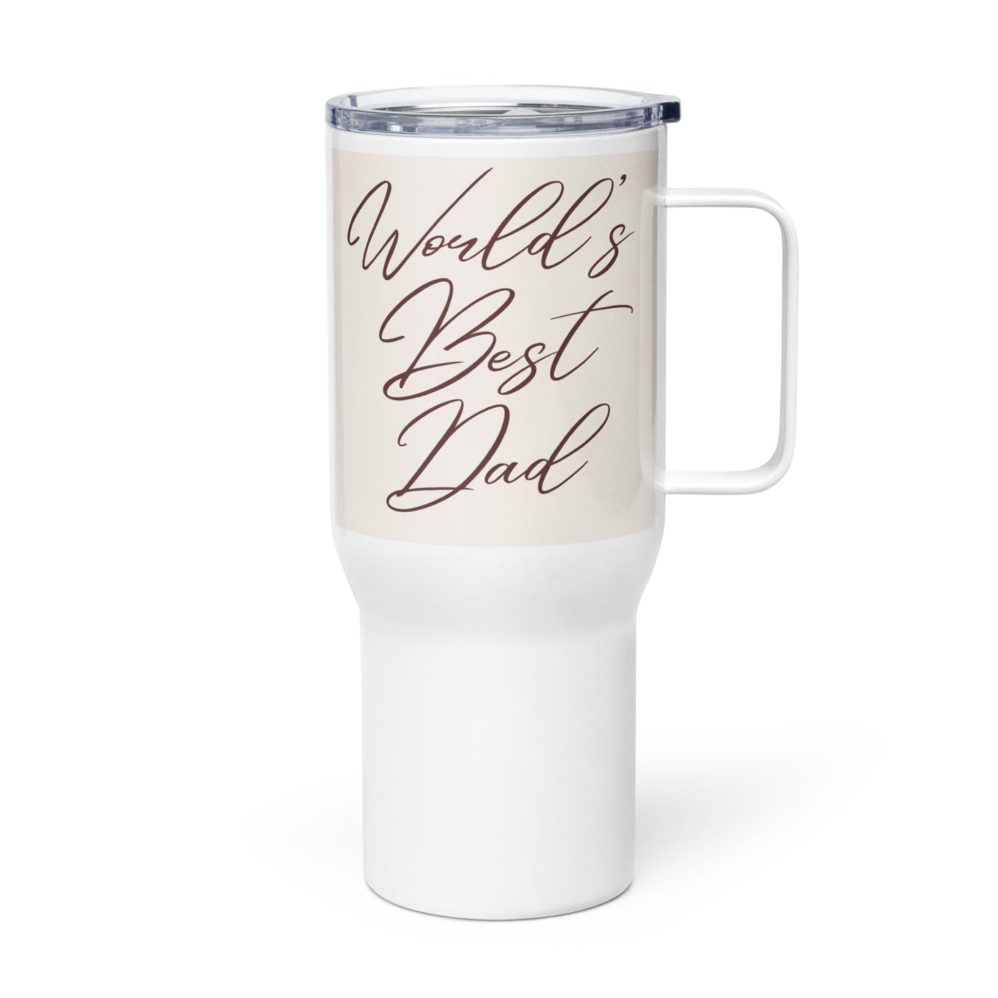 World's Best Dad Travel mug with a handle