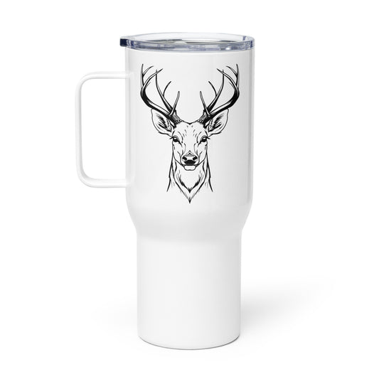 Antler Stud Travel mug with a handle