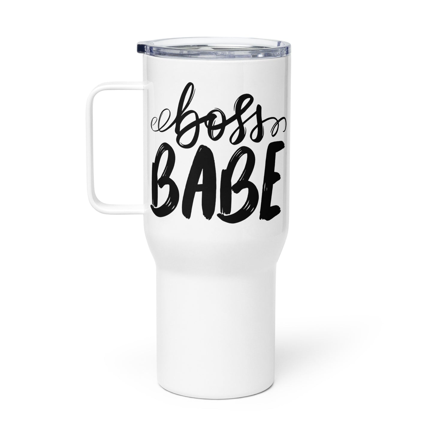 Boss Babe Travel mug with a handle