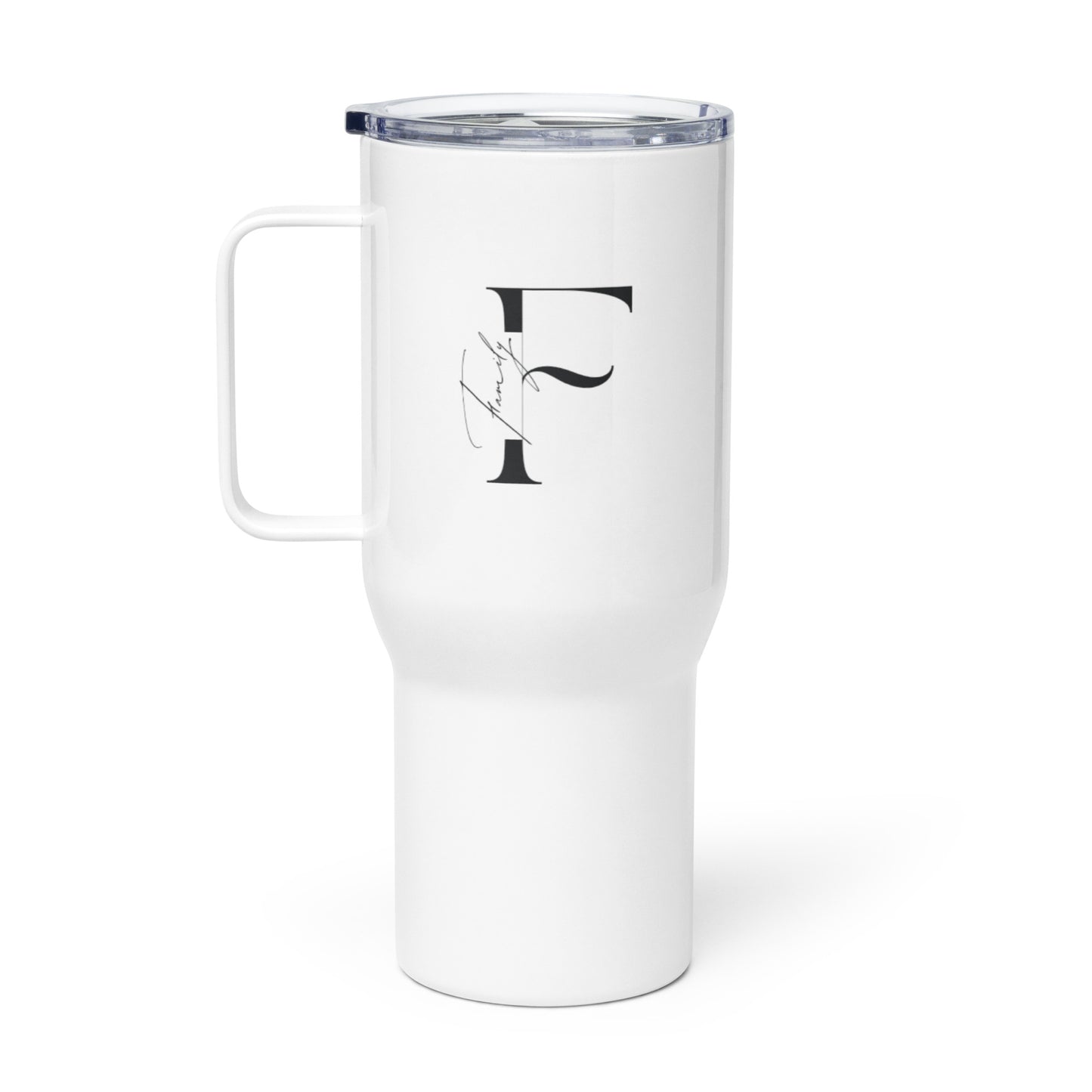 Family Travel mug with a handle